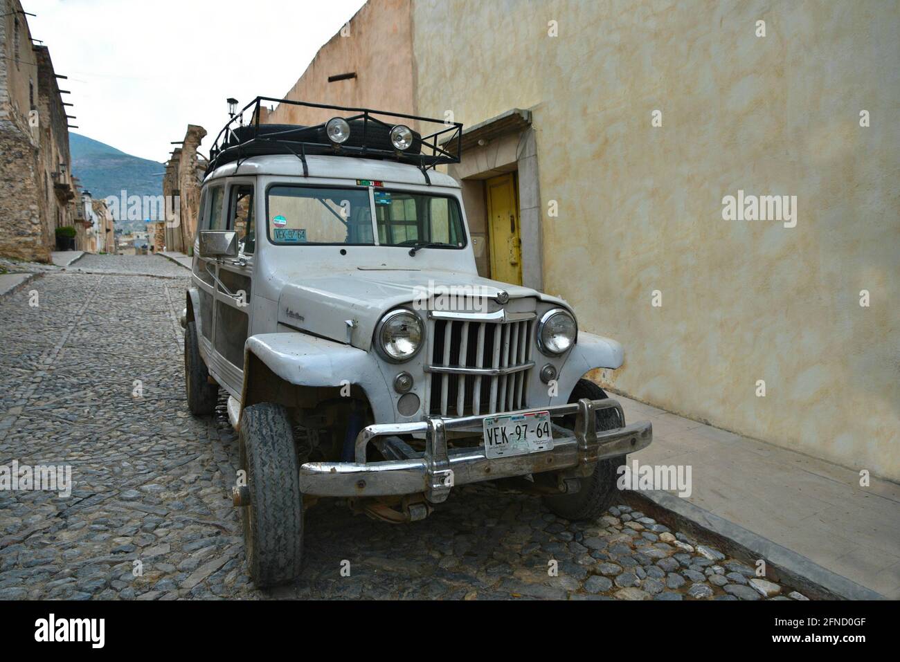 Willy Jeep station wagon for adventure rides on the old cobblestone ...