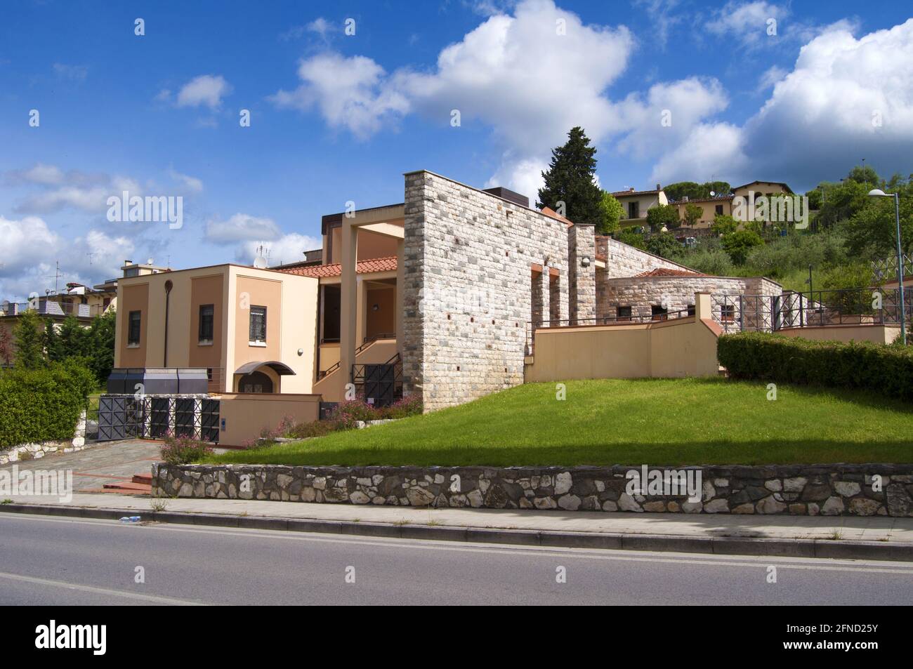 Bagno a Ripoli, Florence, Tuscany, Italy -Kingdom Hall for the meetings of Jehovah's Witnesses. Stock Photo