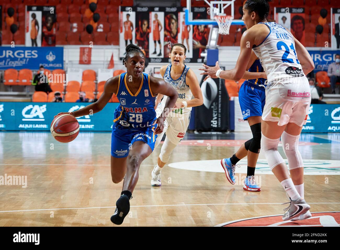 TOURÉ Mamignan (28) of BLMA during the Women's French championship, LFB  Playoffs Final basketball match between Basket Landes and Basket Lattes  Montpellier on May 15, 2021 at Palais des Sports du Prado