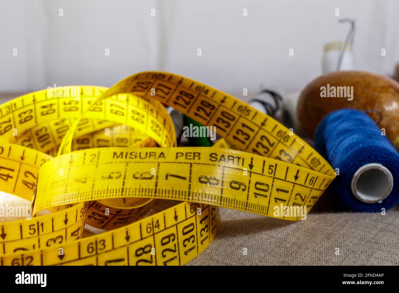 A tailor's tape Stock Photo