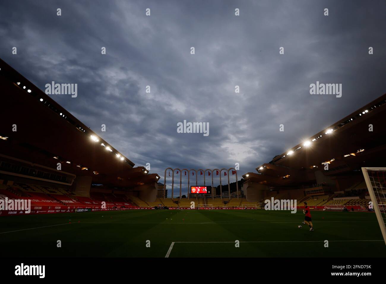 Soccer Football Ligue 1 As Monaco V Stade Rennes Stade Louis Ii Monaco May 16 21 General View Inside The Stadium Before The Match Reuters Eric Gaillard Stock Photo Alamy
