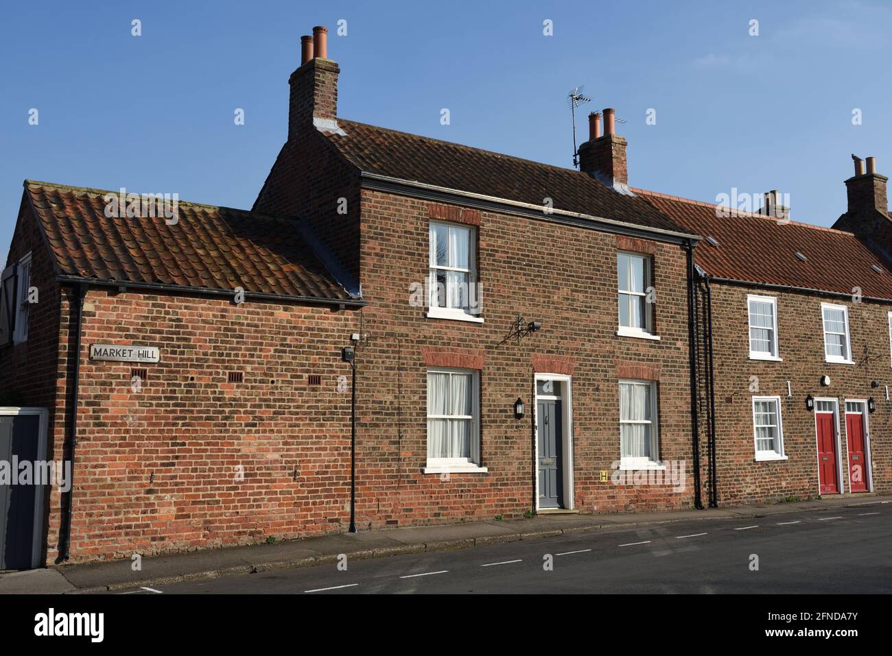Grade II listed mid 19th-century house, Hedon, East Yorkshire, England Stock Photo