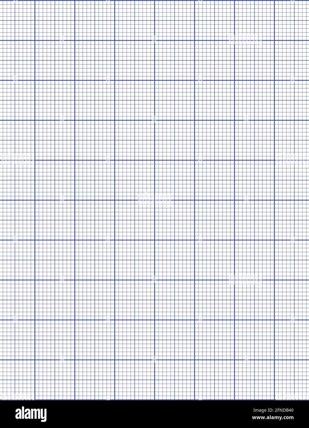 Graph paper. Printable millimeter grid paper with color lines. Geometric pattern for school, technical engineering line scale measurement. Realistic Stock Vector