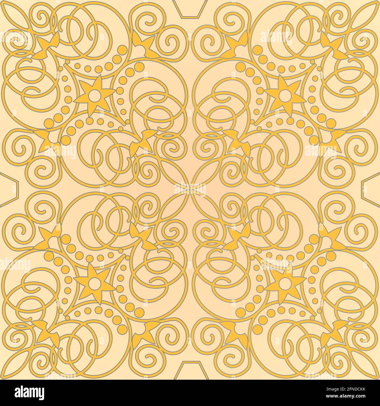 Vintage beige ornamental tile with old style patterns Stock Vector ...