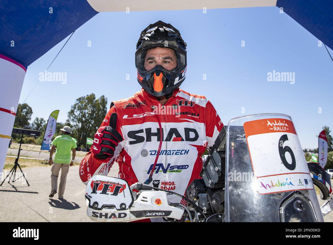 Garcia Joan Pedredo (esp), Shad / LS2, Rieju 450, portrait during the 2021 Andalucia Rally, from May 12 to 16, 2021 around Villamartin, Spain - Photo Xavi Bonilla / DPPI / LiveMedia Stock Photo