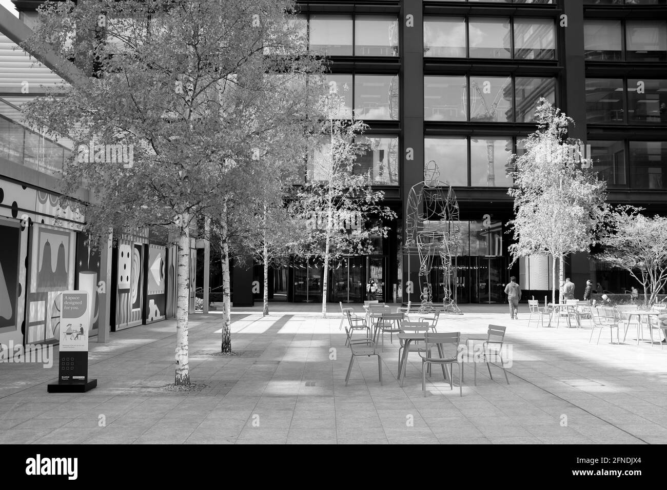 Principal Place, near Liverpool Street, Shoreditch. Amazon's UK Headquarters. Stock Photo