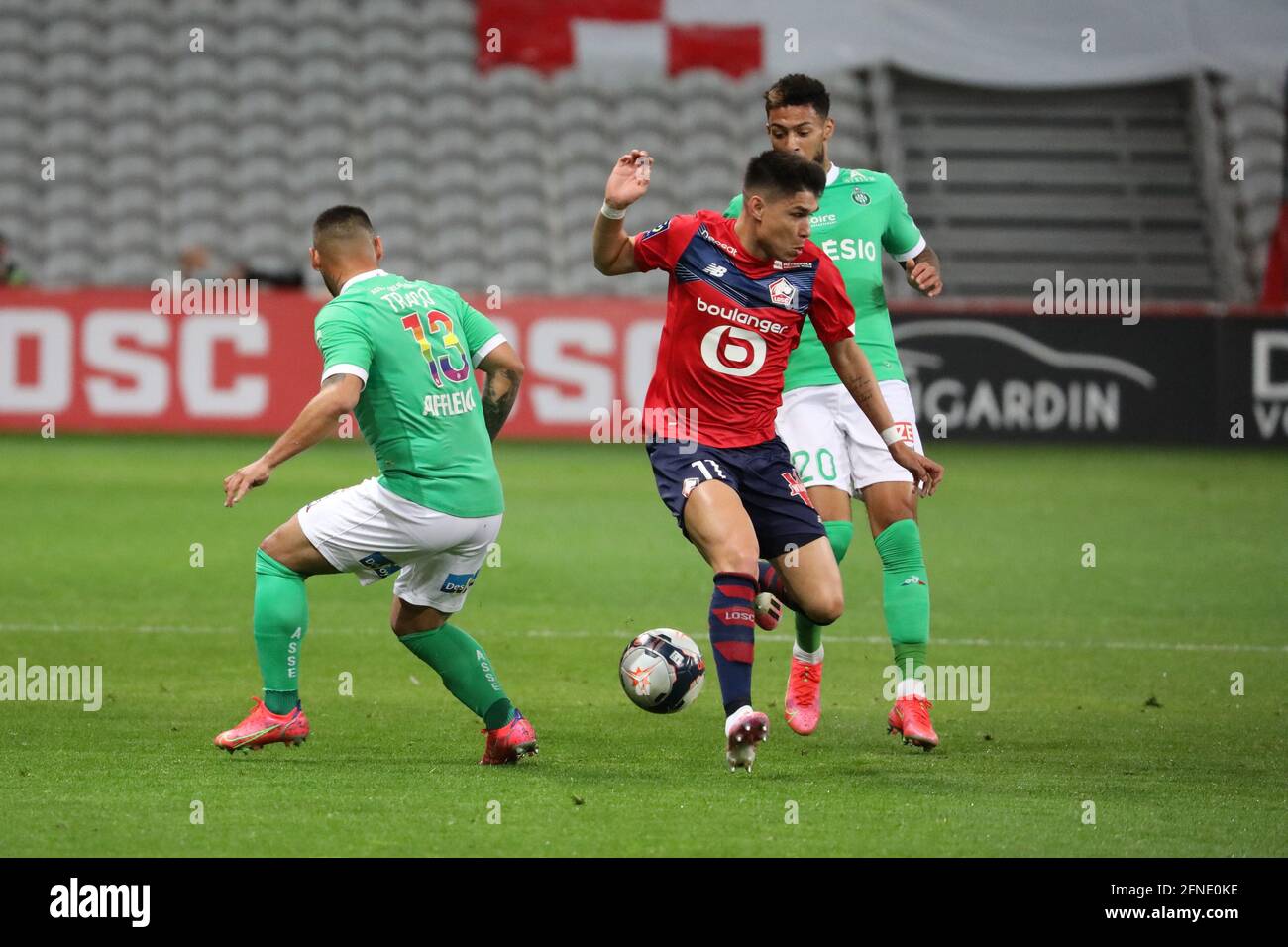 Luis ARAUJO 11 LOSC during the French championship Ligue 1 football match  between LOSC Lille and AS Saint-Etienne on May 16, 2021 at Pierre Mauroy  stadium in Villeneuve-d'Ascq near Lille, France -