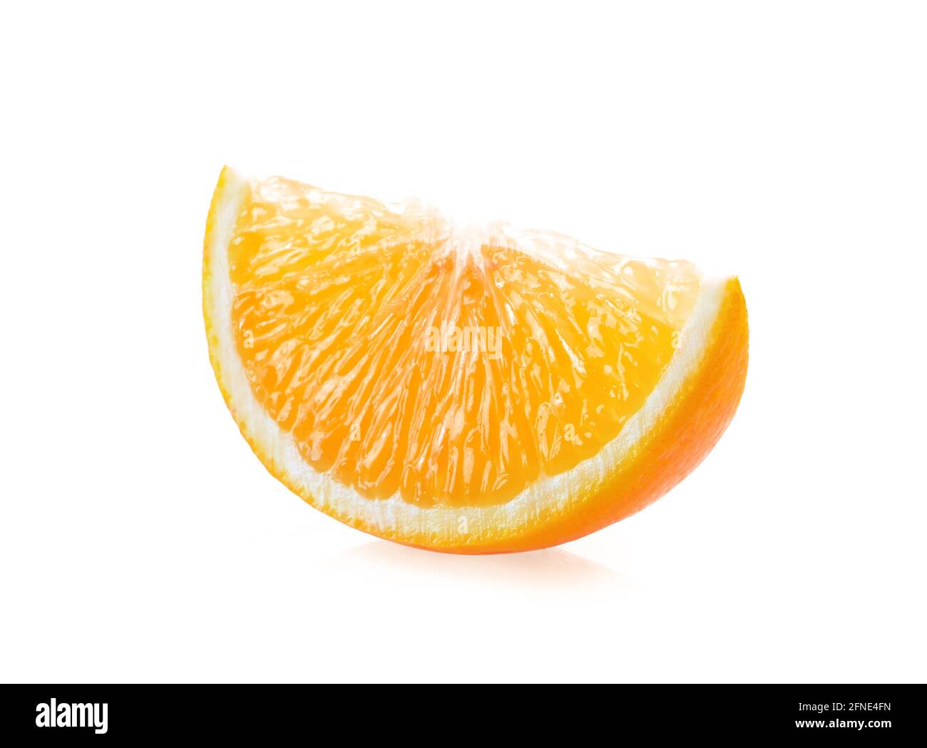 Orange slice isolated on white background Stock Photo - Alamy