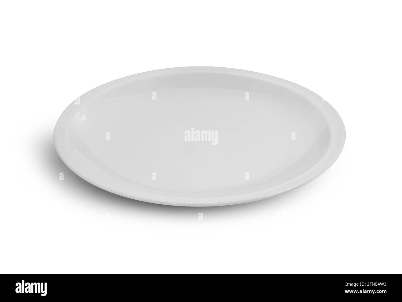 white plate isolated on white background Stock Photo - Alamy