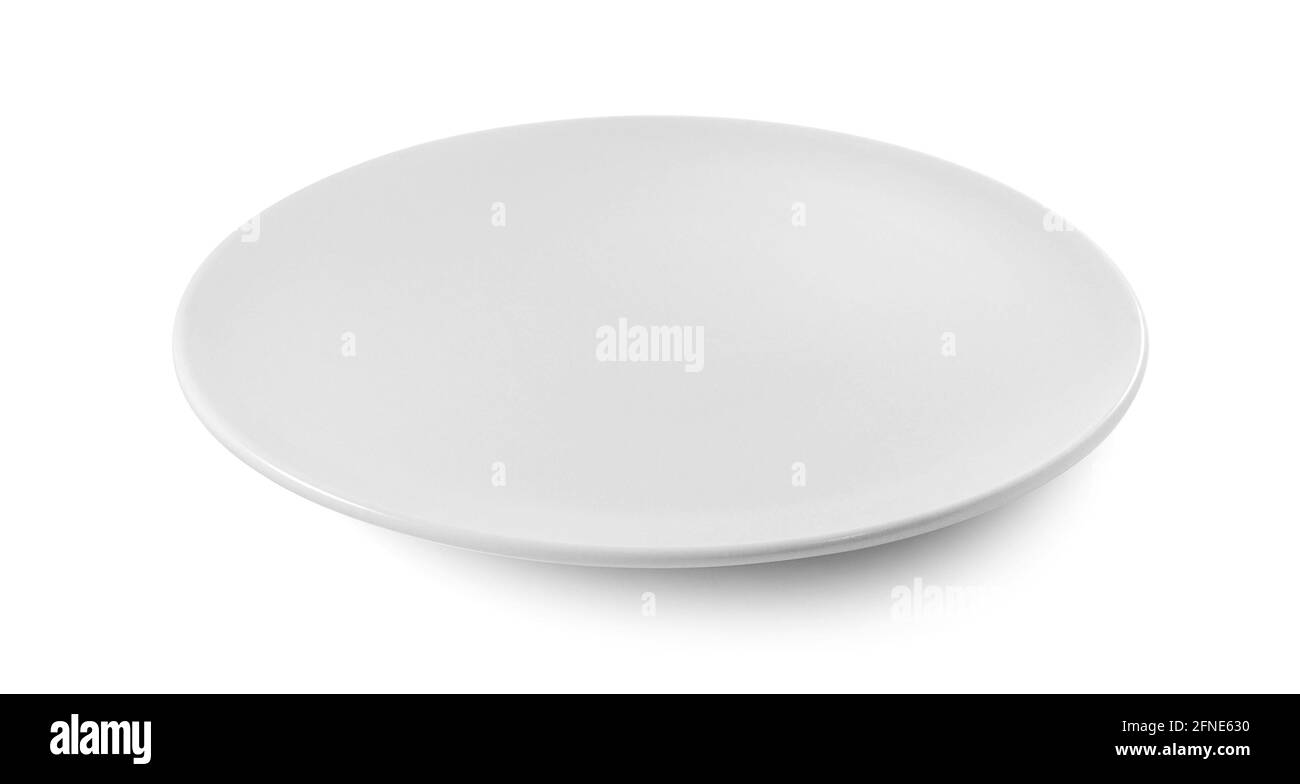 white plate isolated on white background Stock Photo - Alamy