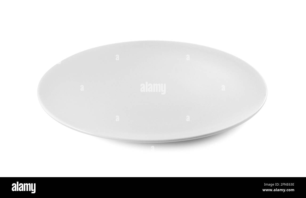 white plate isolated on white background Stock Photo - Alamy