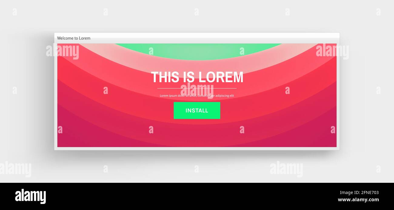 Website or mobile app landing page. Abstract vector illustration. Stock Vector