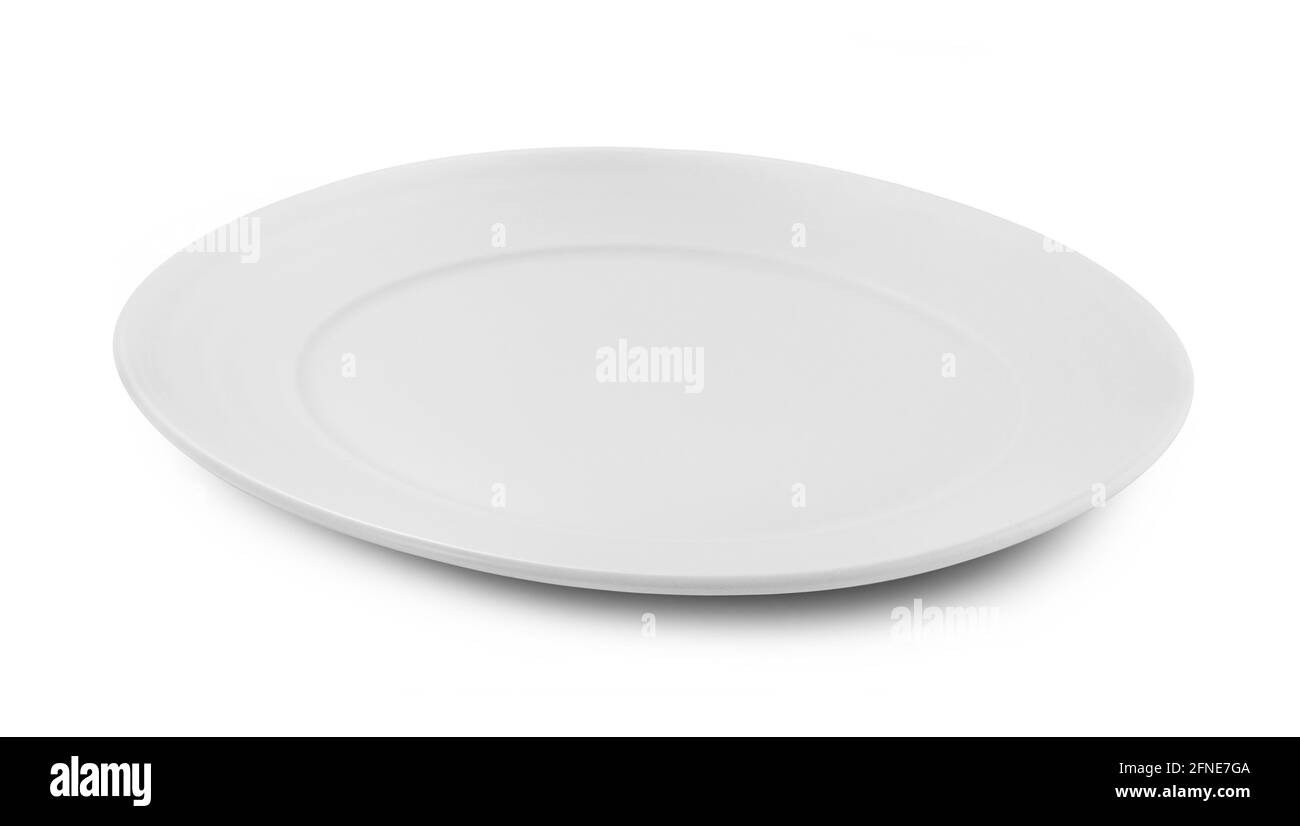 white plate isolated on white background Stock Photo - Alamy