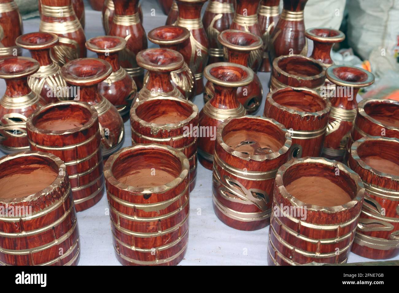 Bangladeshi Soil made Stylish Flower Pot on shop Stock Photo Alamy