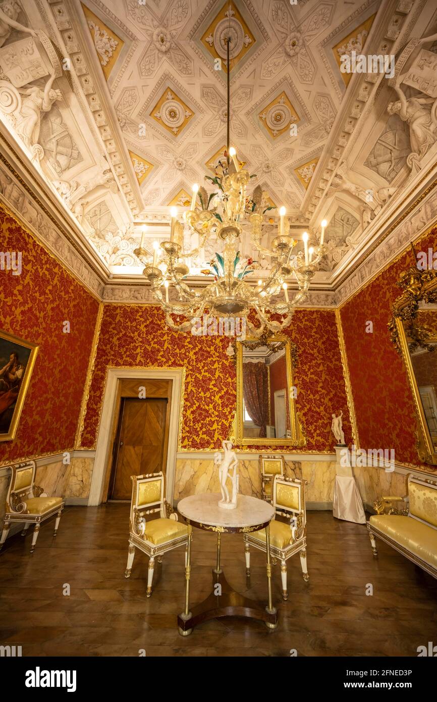 Historical living room of a palace, Museo Correr, Venice