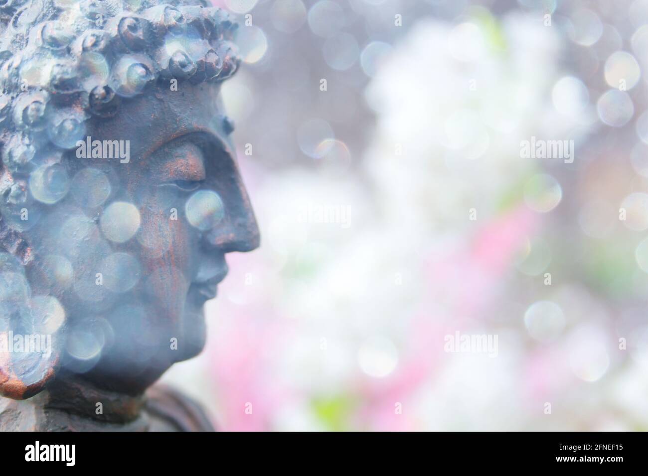 Buddha Statue in Garden Stock Photo - Alamy
