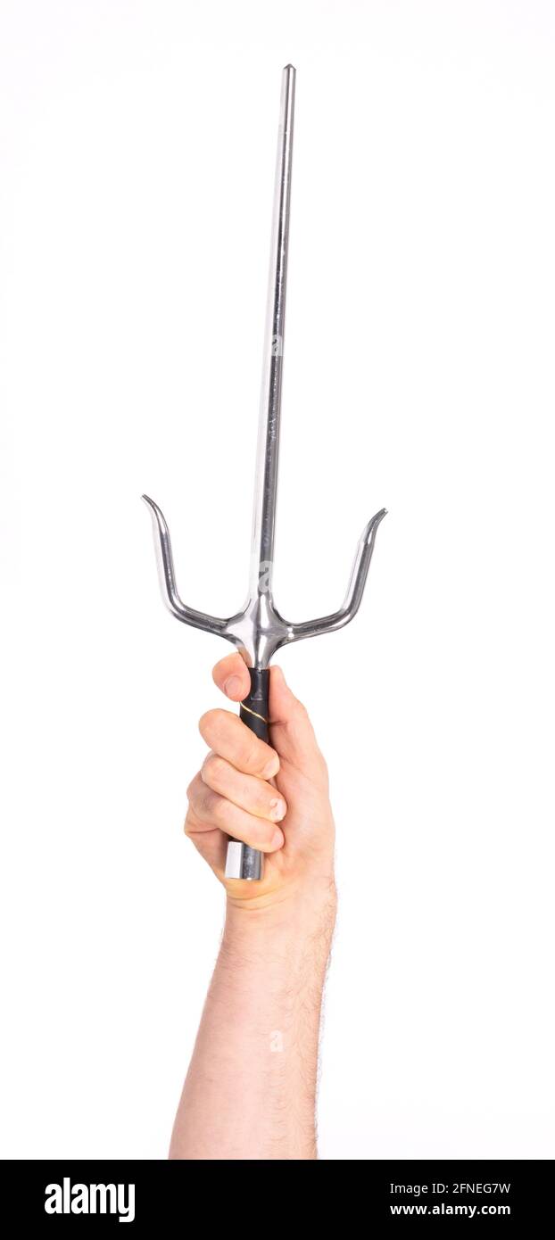 Japanese weapon sai, isolated on white background Stock Photo Alamy