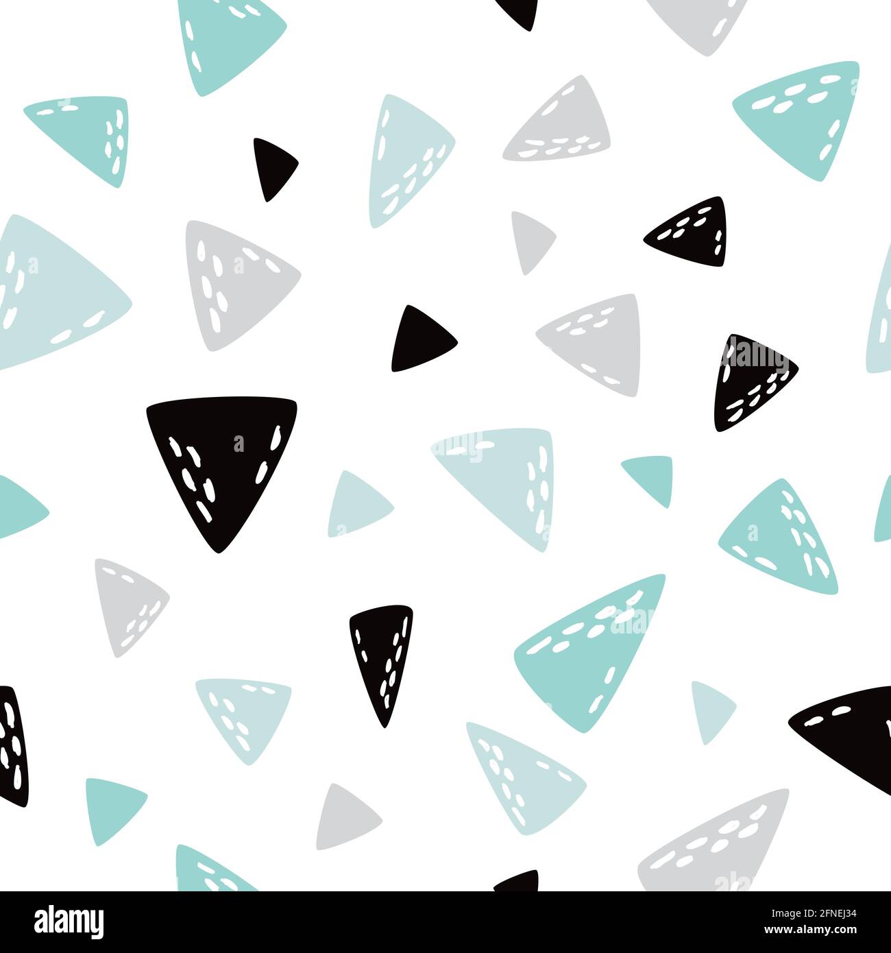 Triangle seamless pattern. Creative texture for fabric, textile Stock Vector