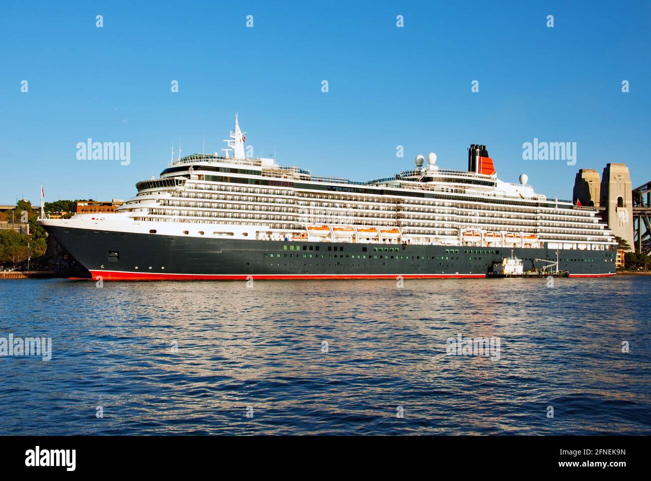 Luxury Cruise Liner in Sydney Harbour, Australia Stock Photo