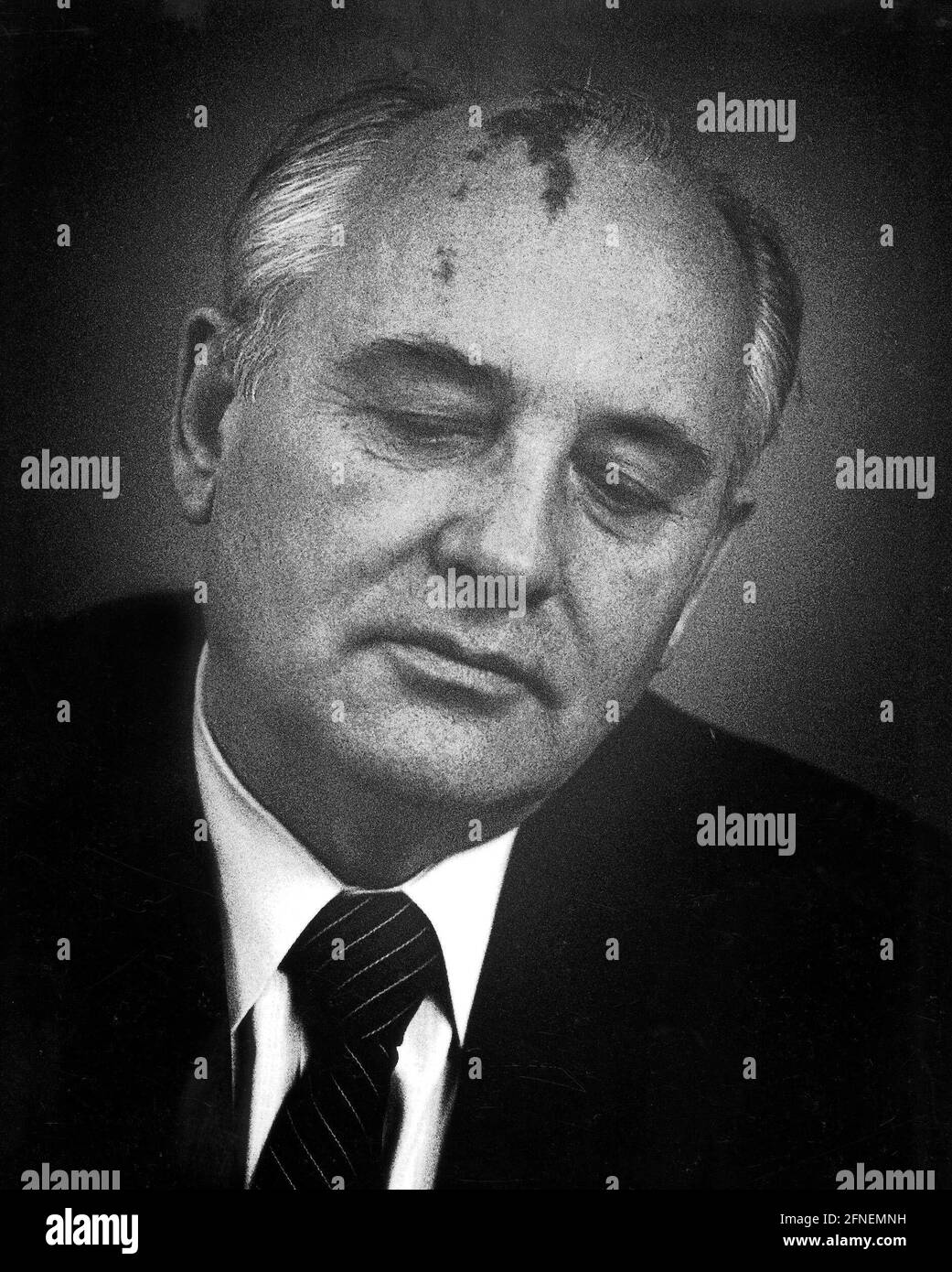 Mikhail S. Gorbachev (born 1931), Russian politician, he received the Nobel Peace Prize in 1990. [automated translation] Stock Photo