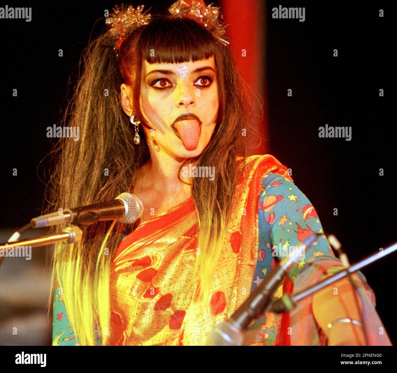 Nina Hagen supports the Berlin Tempodrom with a performance at the 'Gallic Festival'. The events at the weekends are intended to ensure that the Tempodrom receives higher compensation from the federal government for the forced move. The circus tent has to make way for the Federal Chancellery, which is being built right next to it. [automated translation] Stock Photo