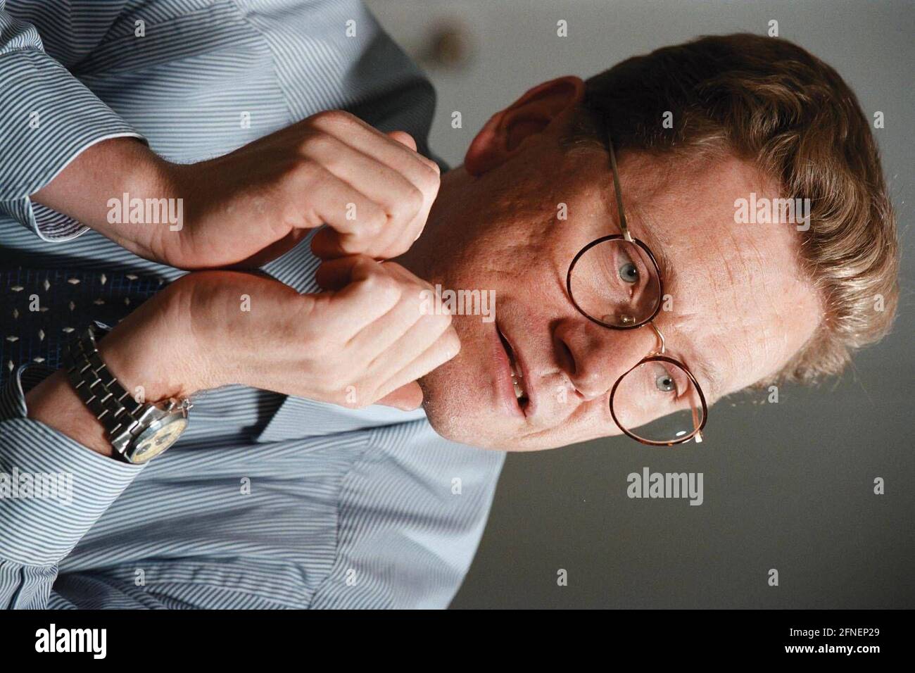Guido Westerwelle, MdB, FDP Secretary General, during an interview in his Bonn office in the Thomas Dehler House. [automated translation] Stock Photo