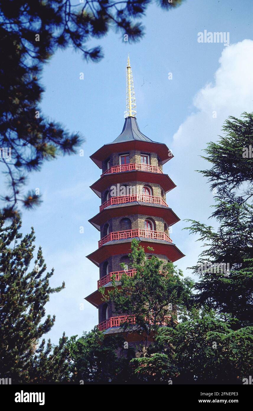 Chinese Tower in Kew Gardens [automated translation] Stock Photo Alamy