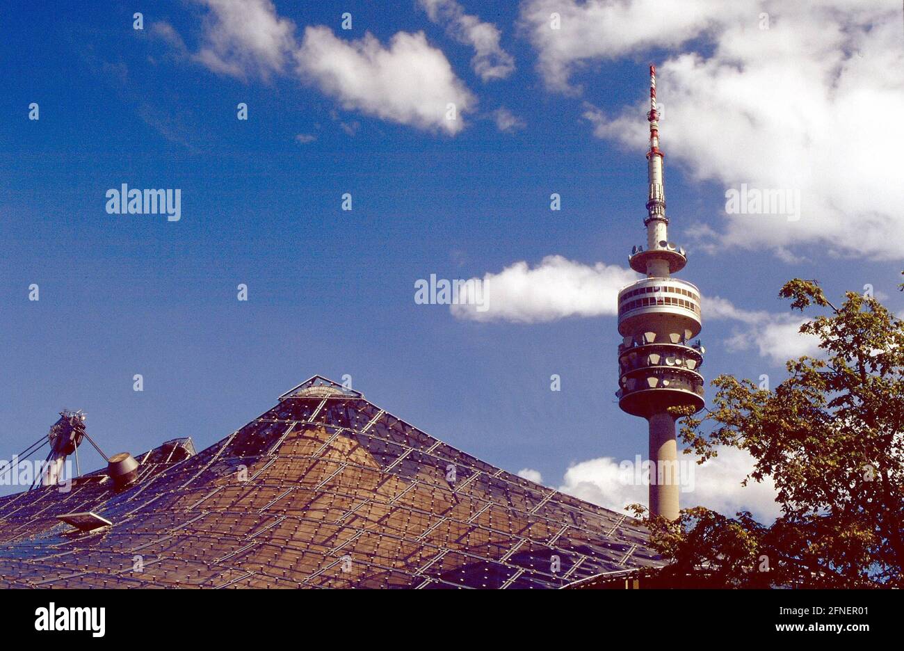 Olympic tower with olympic tent roof hi-res stock photography and ...