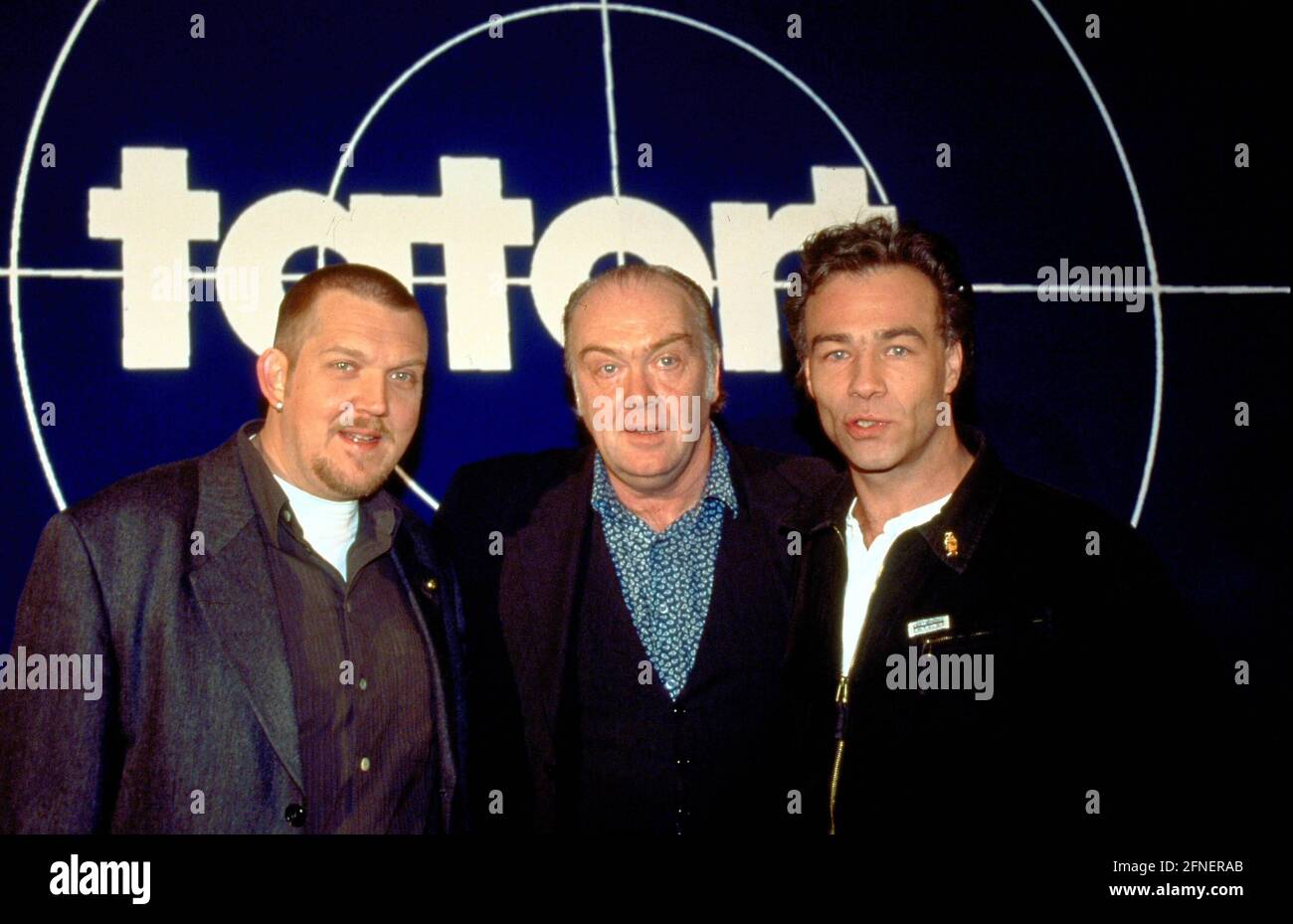 'The ''Tatort'' commissioners and actors Dietmar Bär, Martin Lüttge and Klaus J. Behrendt (from left). [automated translation]' Stock Photo