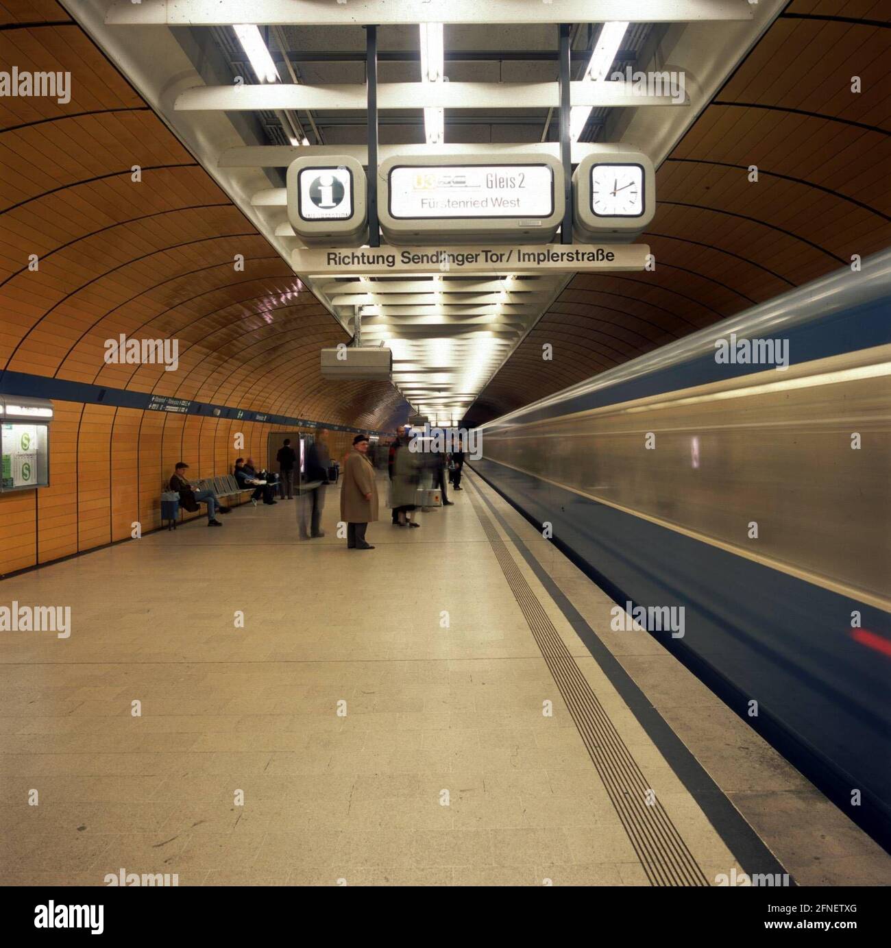 Marienplatz subway stop in Munich. [automated translation] Stock Photo