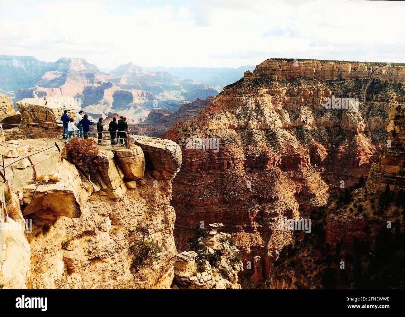 Viewing platform above the Grand Canyon [automated translation] Stock Photo
