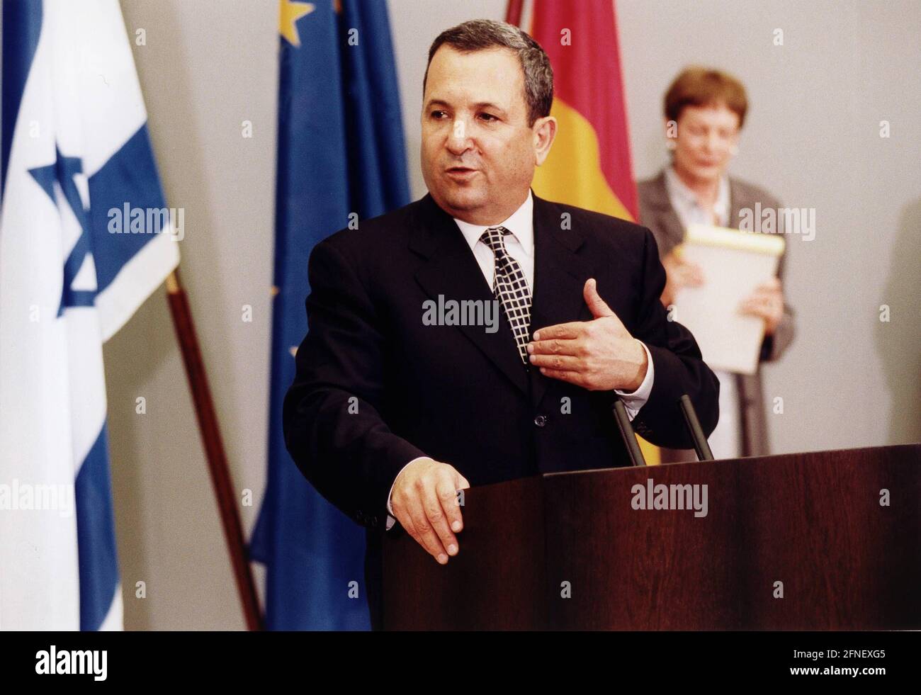 Israeli Prime Minister Ehud Barak on a state visit to Berlin Photo