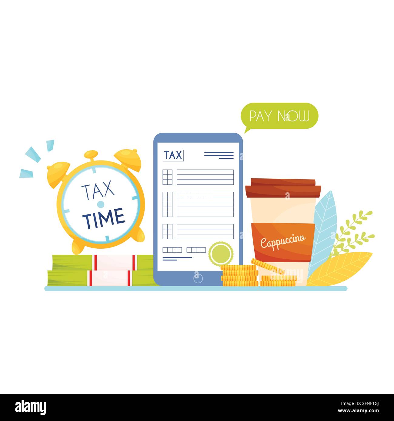 Tax Time Graphics Taxes banknote banknote Stock Vector Images - Alamy