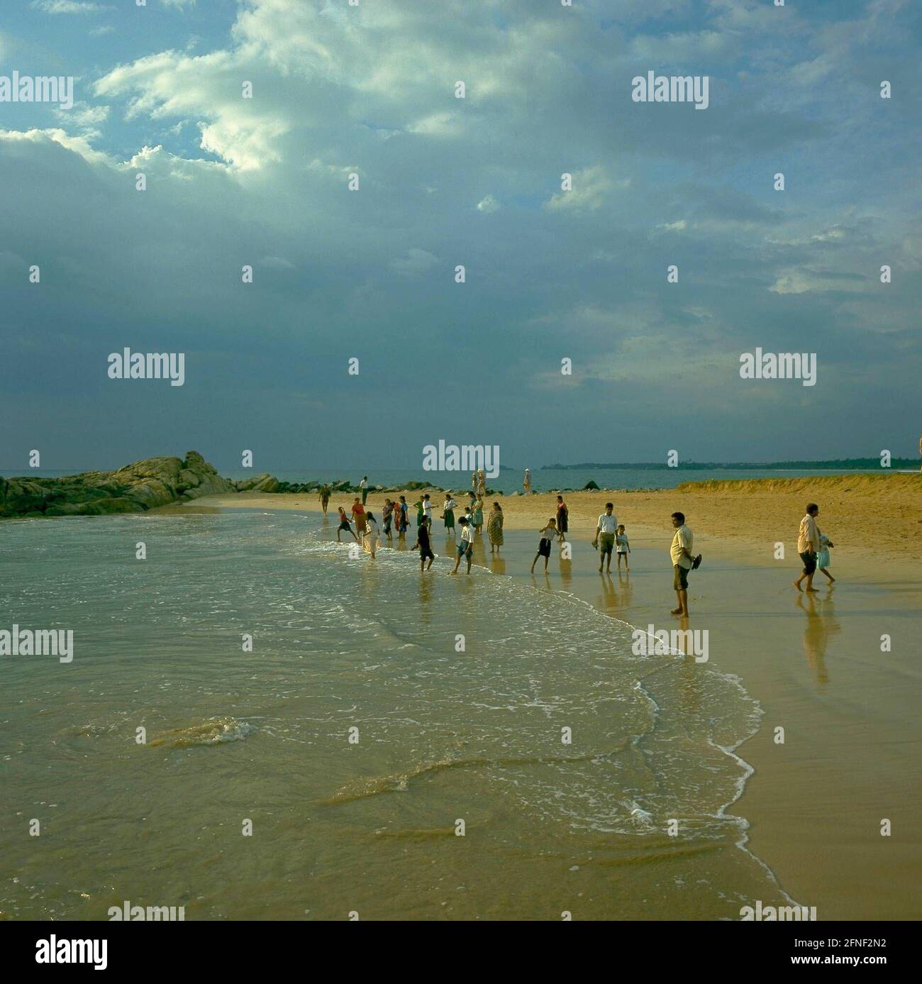 Ceylonese on the southwest coast of Sri Lanka. [automated translation] Stock Photo