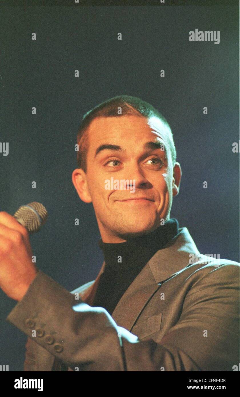 Robbie Williams, currently the most successful British pop singer, is to become the new lead singer of the rock group Queen, succeeding Freddie Mercury, who died in 1991. Photo: Markus Hertrich [automated translation] Stock Photo