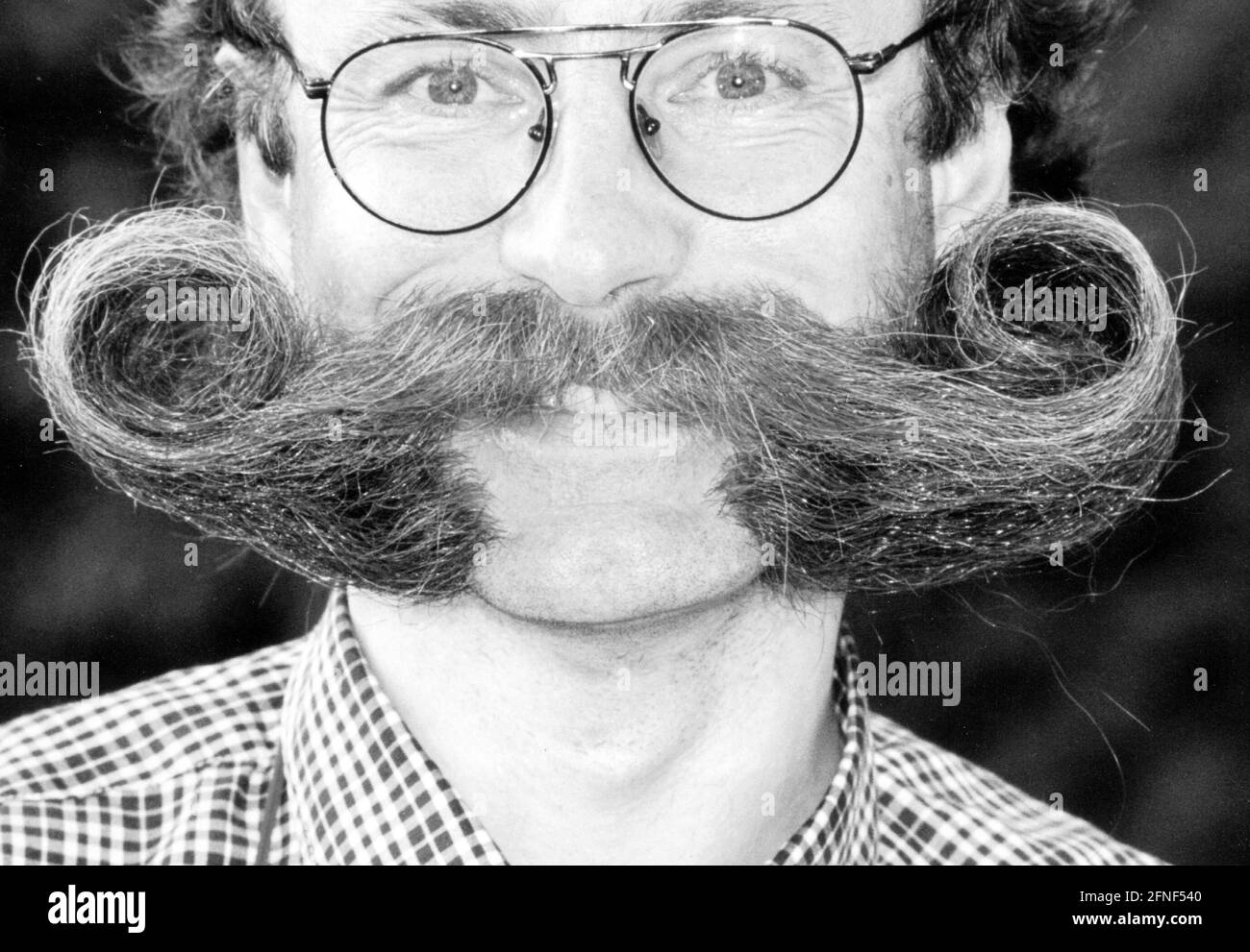 Jürgen Burkhardt became Olympic champion in the category imperial whiskers. [automated translation] Stock Photo