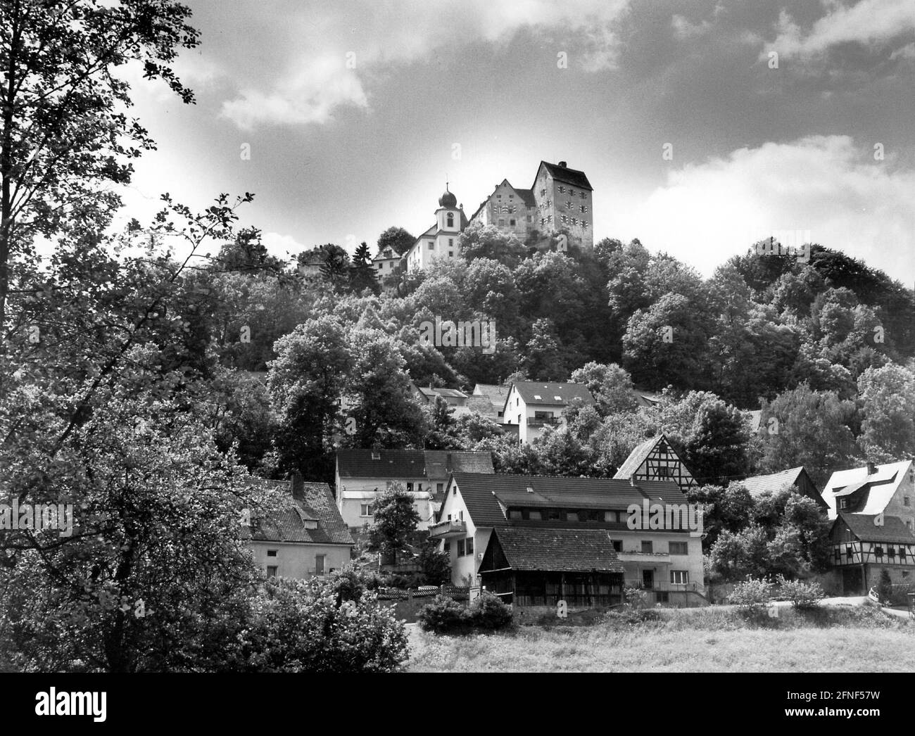 Egloffstein Castle in Franconian Switzerland. [automated translation] Stock Photo