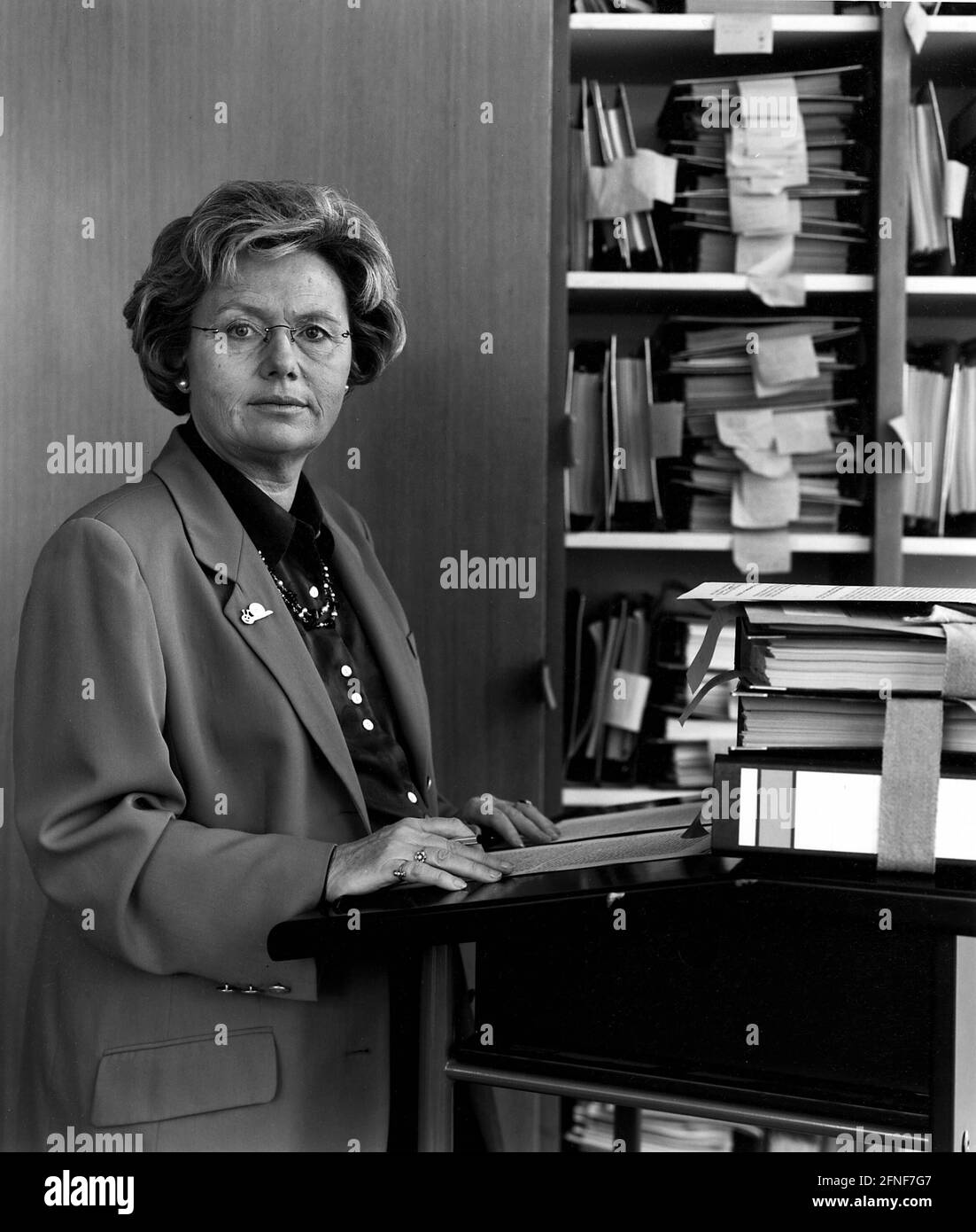 Renate Jäger, member of the First Senate of the Federal Constitutional Court. The picture was taken in her office. [automated translation] Stock Photo