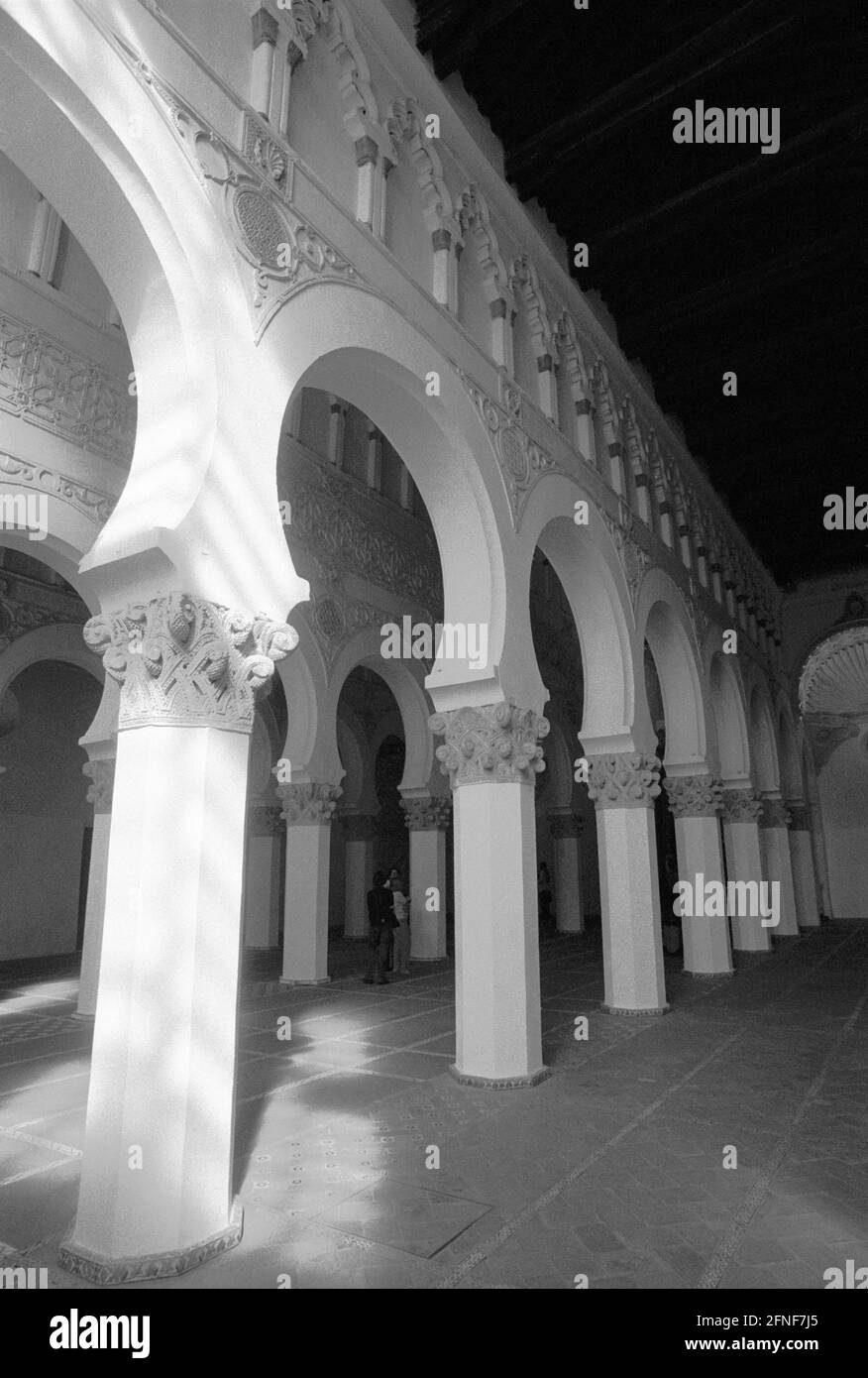 Interior view of the synagogue 'El Transito' in Toledo.n [automated translation] Stock Photo
