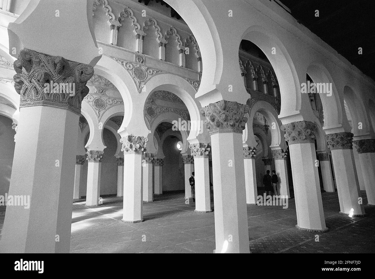 Interior view of the synagogue 'El Transito' in Toledo. [automated translation] Stock Photo