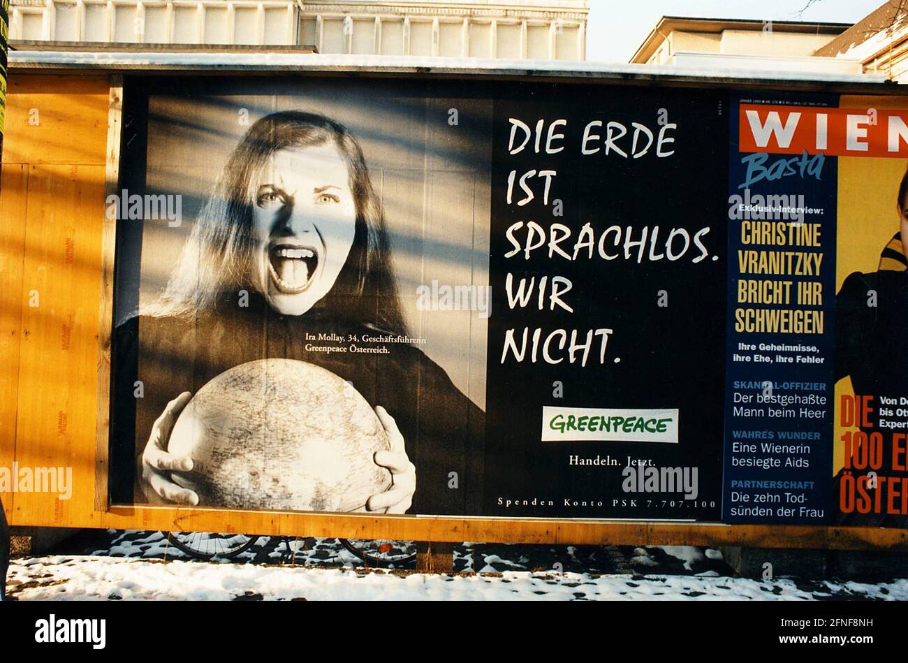 https://c8.alamy.com/comp/2FNF8NH/poster-advertisement-of-the-environmental-organization-greenpeace-in-bregenz-january-1995-ira-mollay-managing-director-of-greenpeace-austria-is-pictured-automated-translation-2FNF8NH.jpg