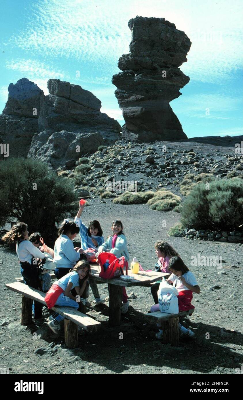 TENERIFFA - CANARY ISLANDS The National Park 'CANADAS DEL TEIDE'. [automated translation] Stock Photo