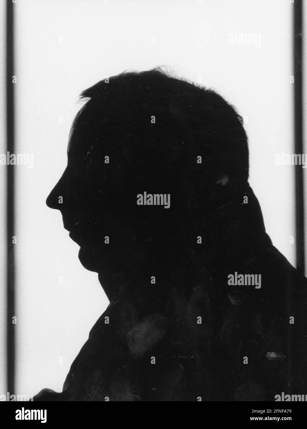 National coach Berti Vogts in profile. [automated translation] Stock