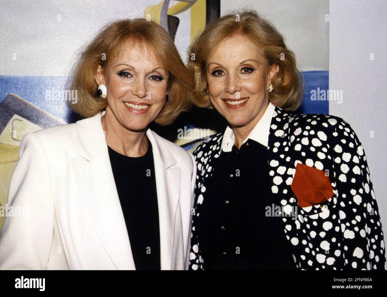 Twins Alice (right) and Ellen Kessler. [automated translation] Stock ...