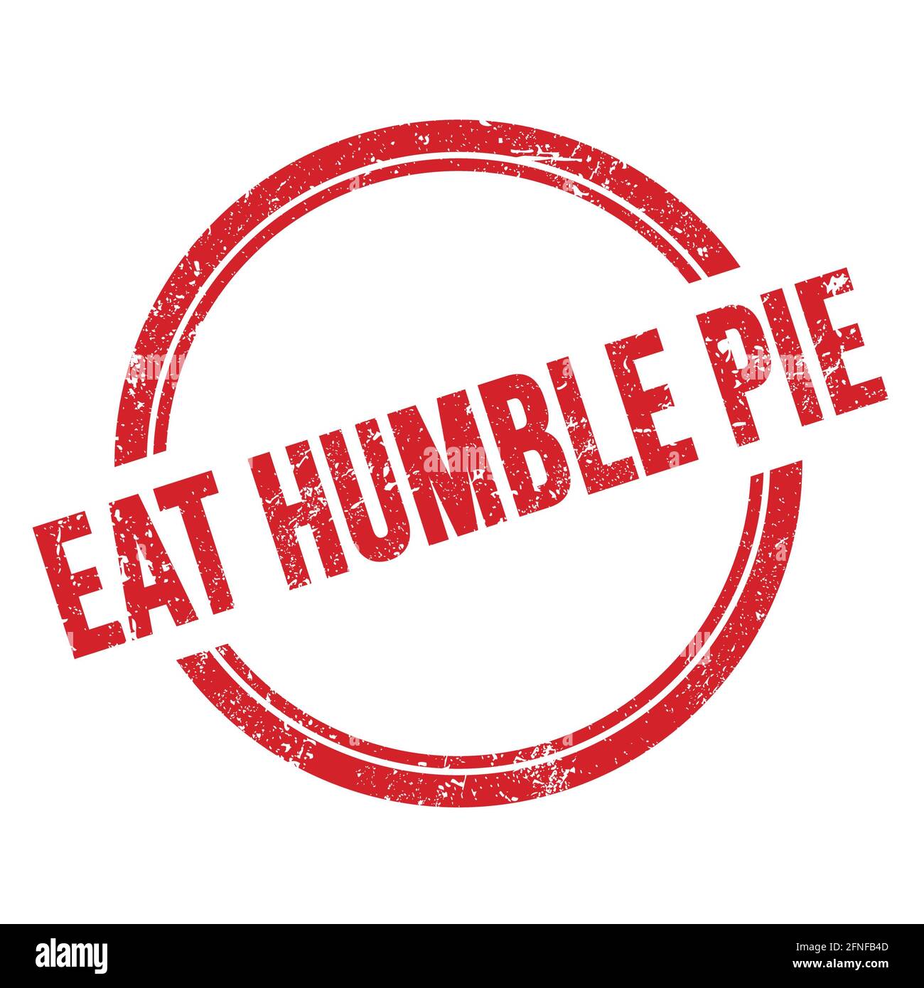 Eat humble pie hi-res stock photography and images - Alamy