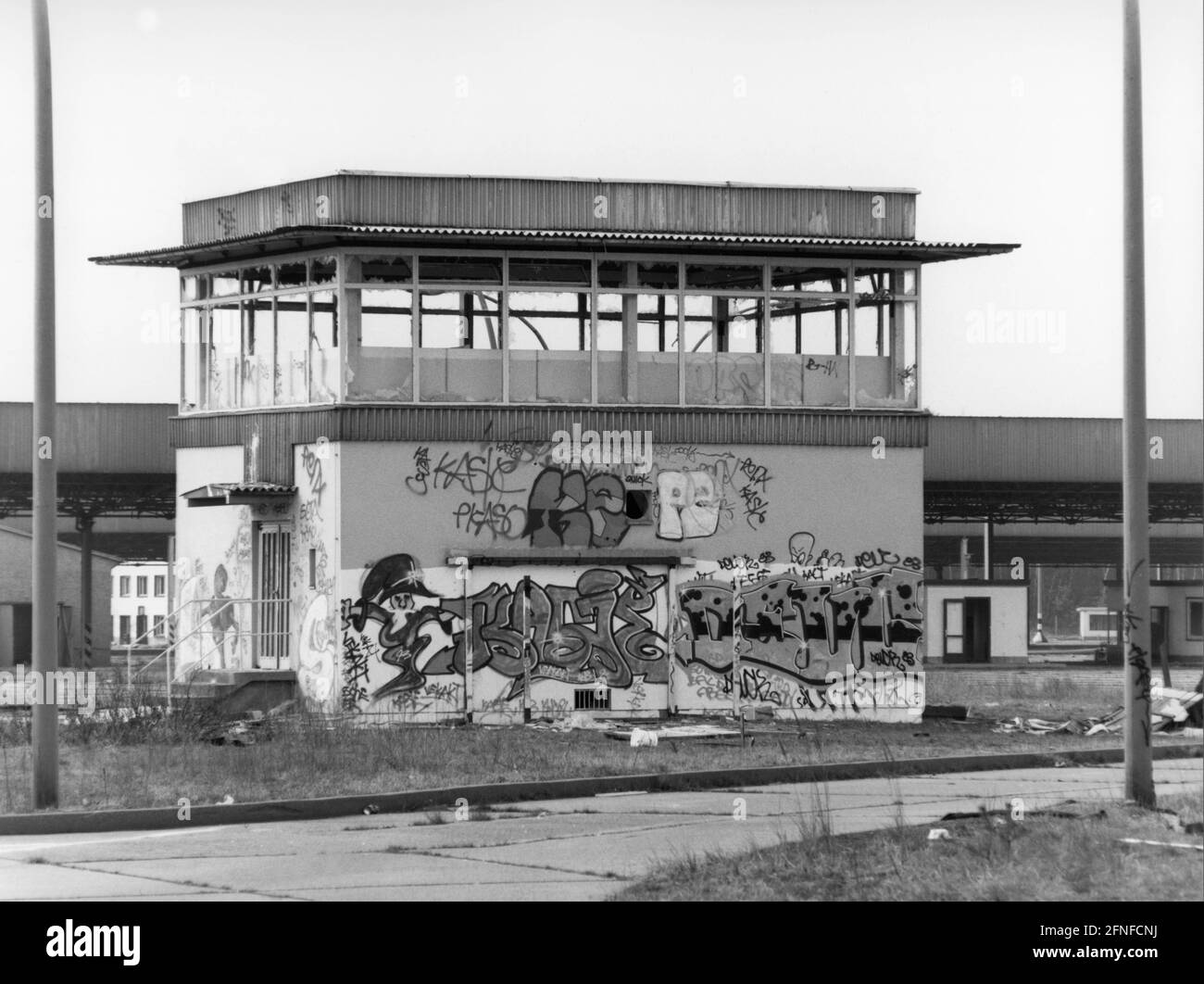 The DrewitzDreilinden border crossing, part of the transit route to