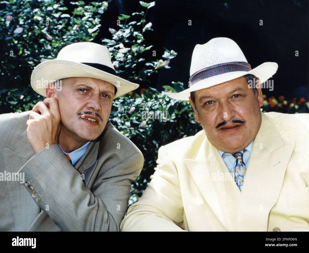 Actor Diether Krebs (r.) with Belgian comedian Carry Goossens (l.) in the sketch show 'Der Dicke und der Belgier'. [automated translation] Stock Photo