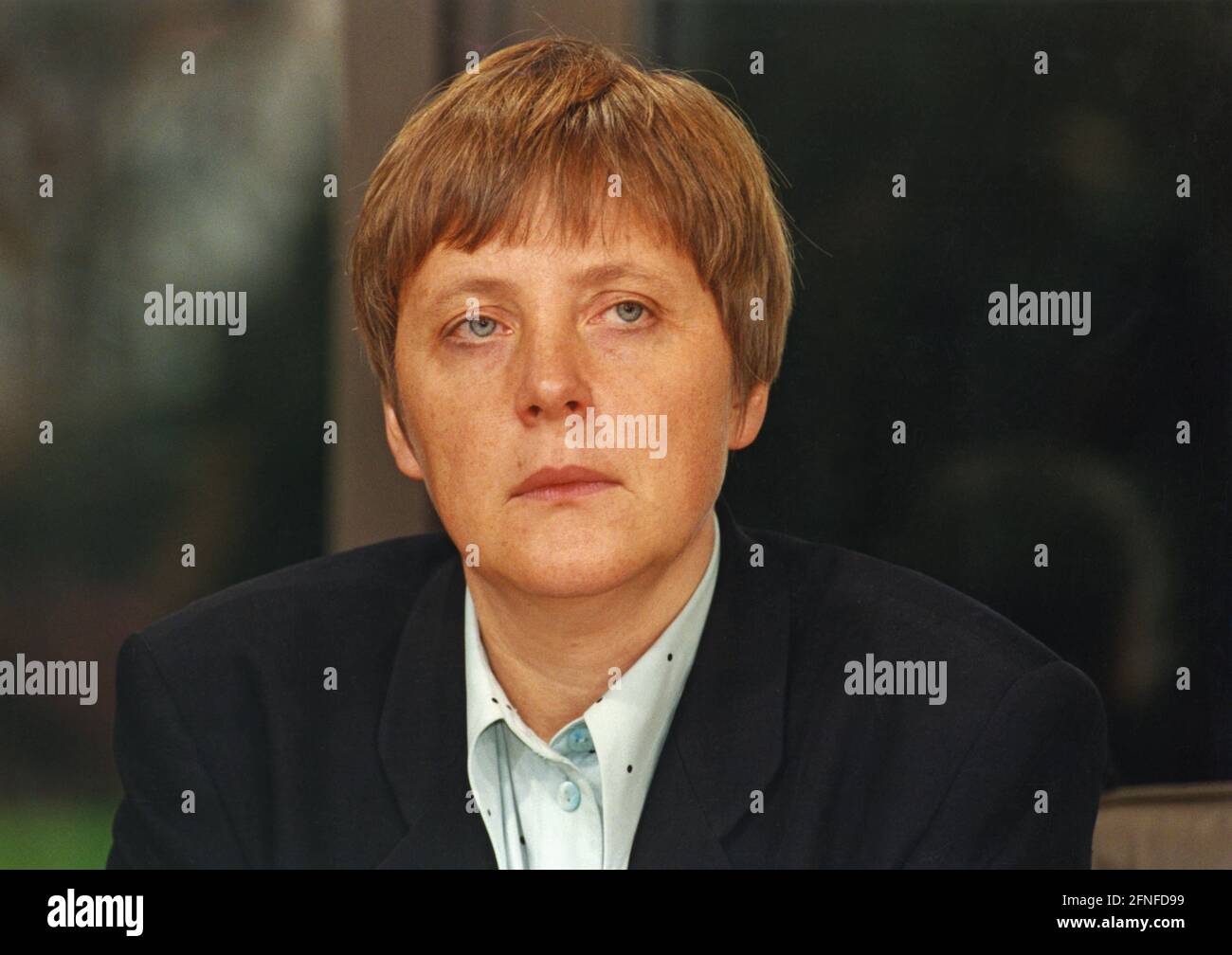 Angela Merkel, politician, Federal Minister for the Environment. [automated translation] Stock Photo