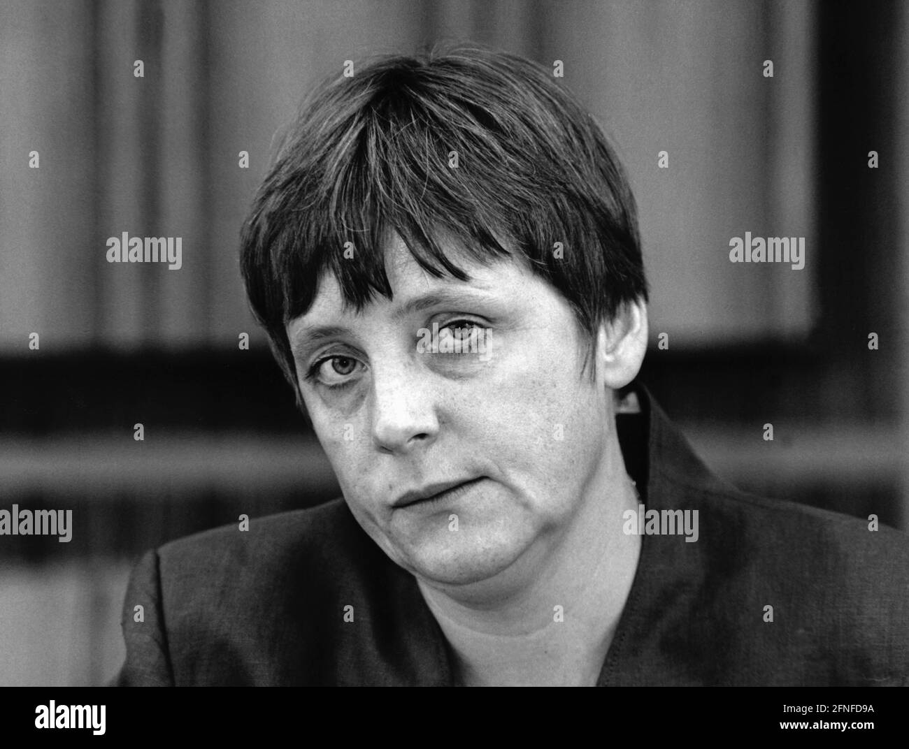 Federal Environment Minister Angela Merkel. [automated translation] Stock Photo