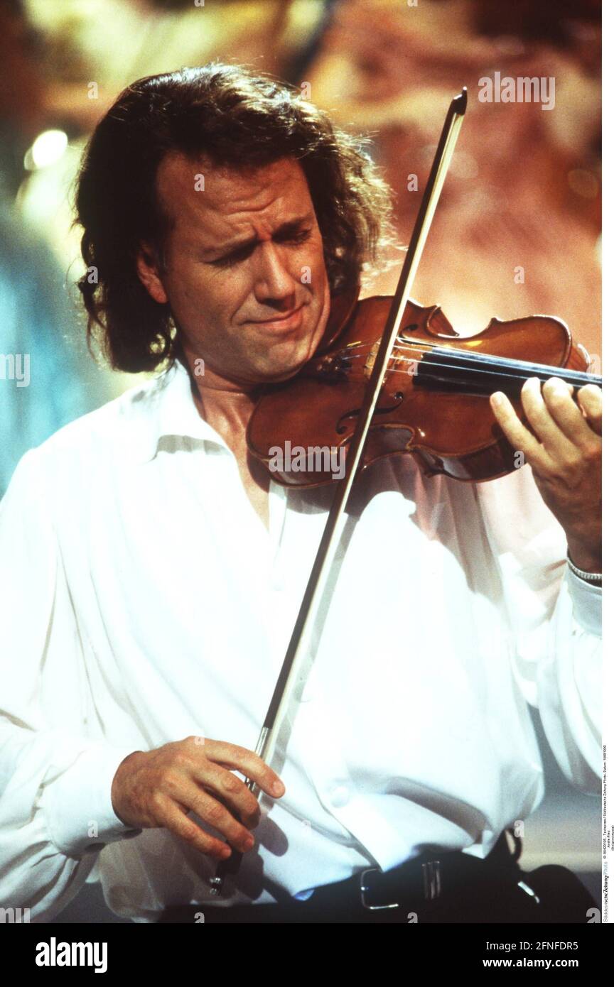 Violin virtuoso Andre Rieu at the 'Goldene Stimmgabel' award ceremony in 1998. [automated translation] Stock Photo